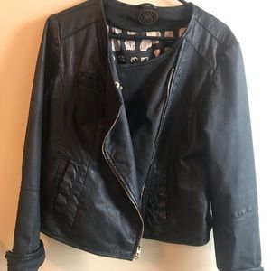 Anthropologie Idra Leather Jacket size L
